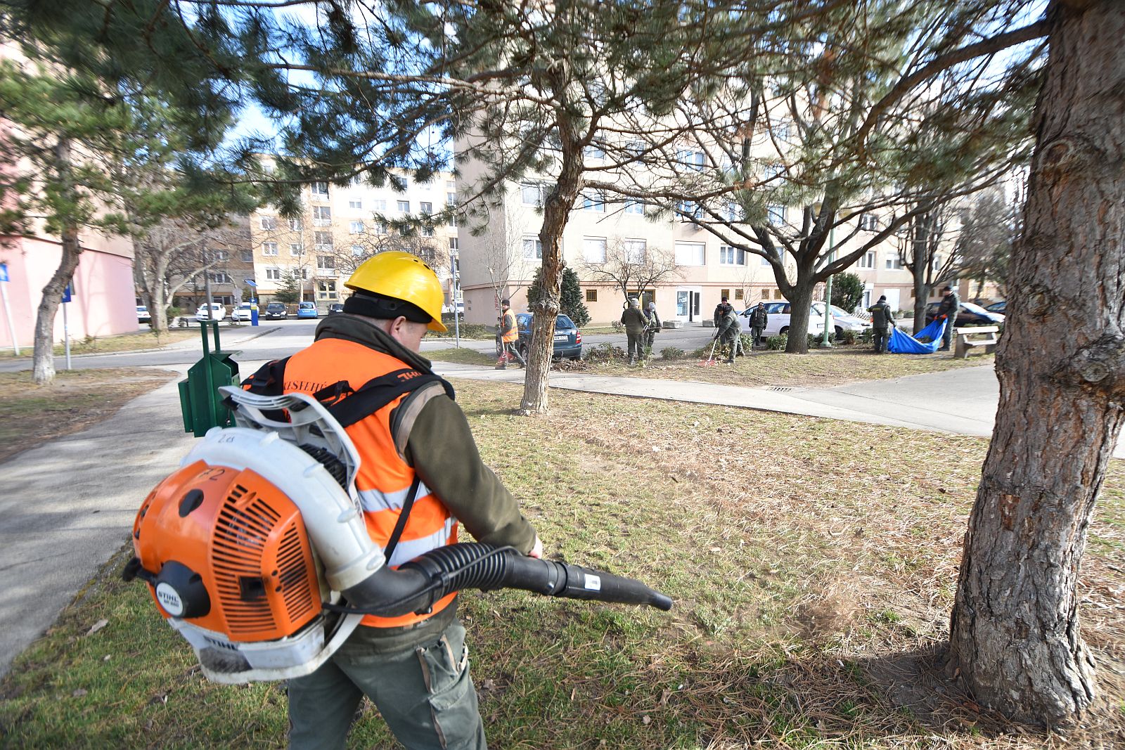 Városszerte elkezdtük a tél végi parkfenntartási munkákat